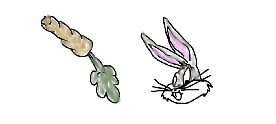 A poorly drawn Bugs, by yours truly